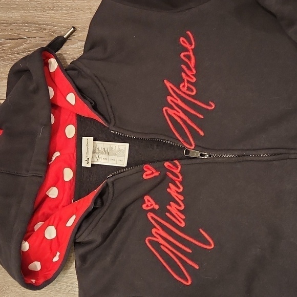 Disney Park Minnie Mouse Zip Up Hoddie - Picture 2 of 5